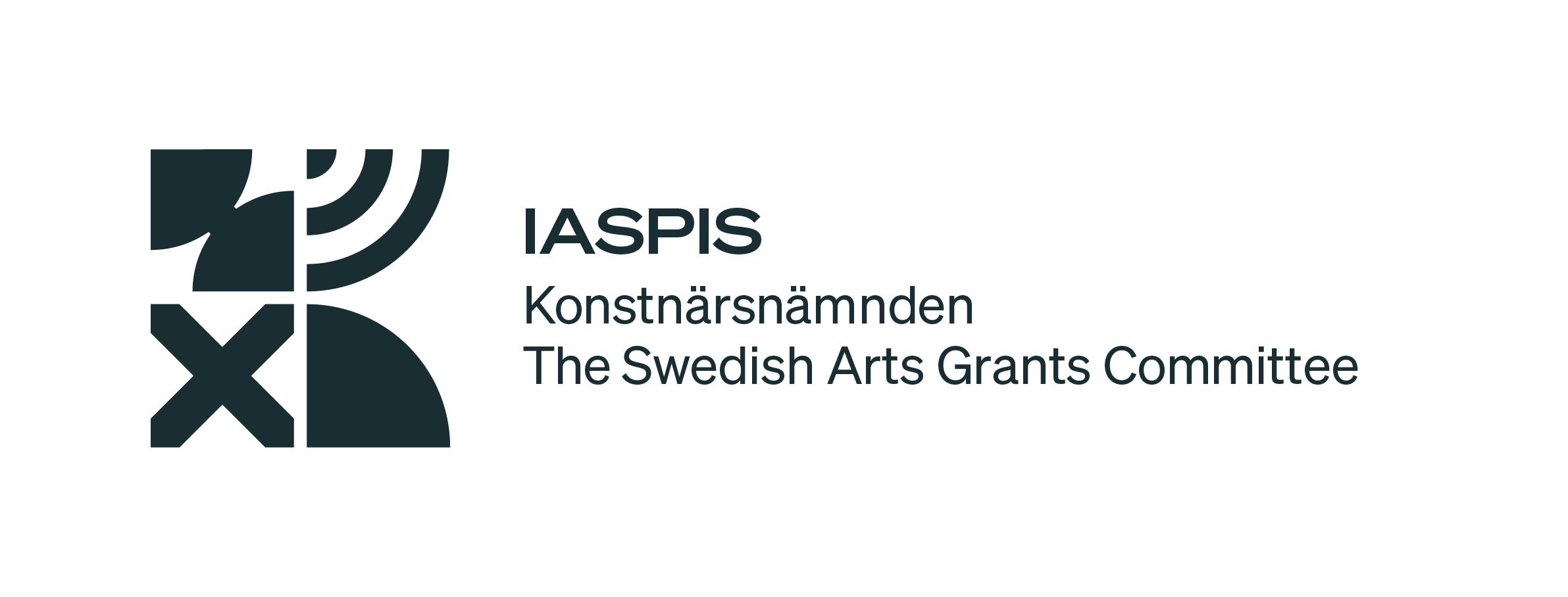 IASPIS logotyp för webb med svart text