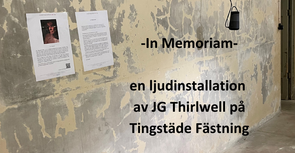 In Memoriam en ljudinstallation av JG Thirlwell på Tingstäde Fästning3